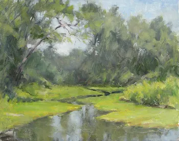 Painting Oil_Forest Park Stream_11x14